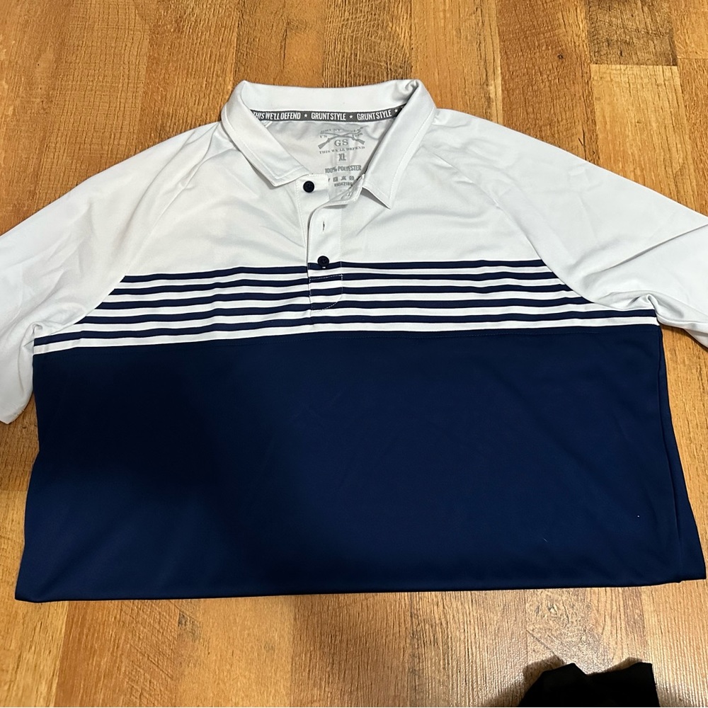 Grunt Style men’s chest stripe polo XL